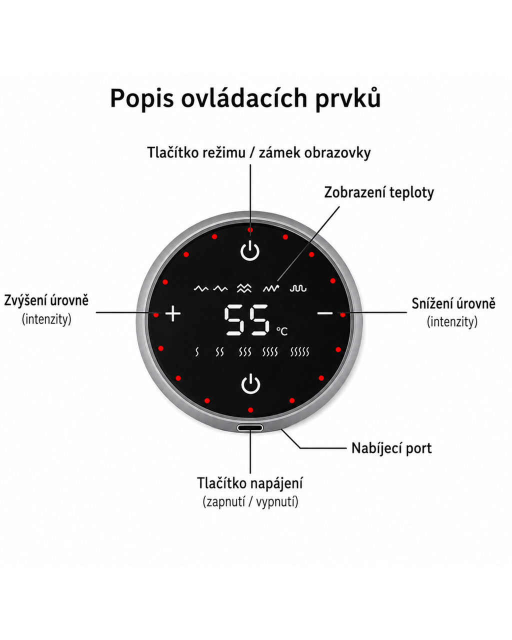 Kompresní masážní přístroj na kolena