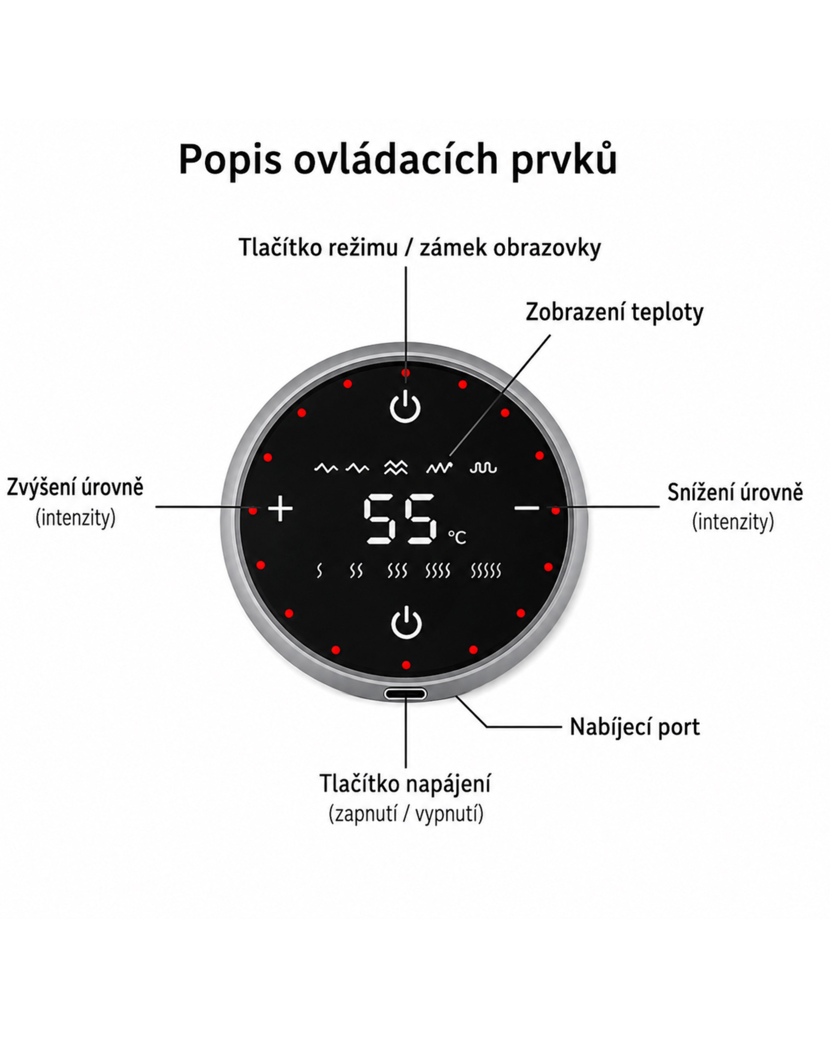 Kompresní masážní přístroj na kolena